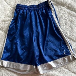 Nike Blue and White Athletic Shorts